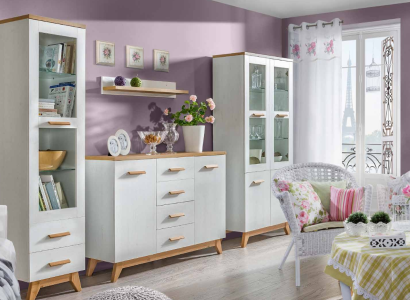 Living room Set Display case Chest of drawers Wall shelf Living walls Chests of drawers
